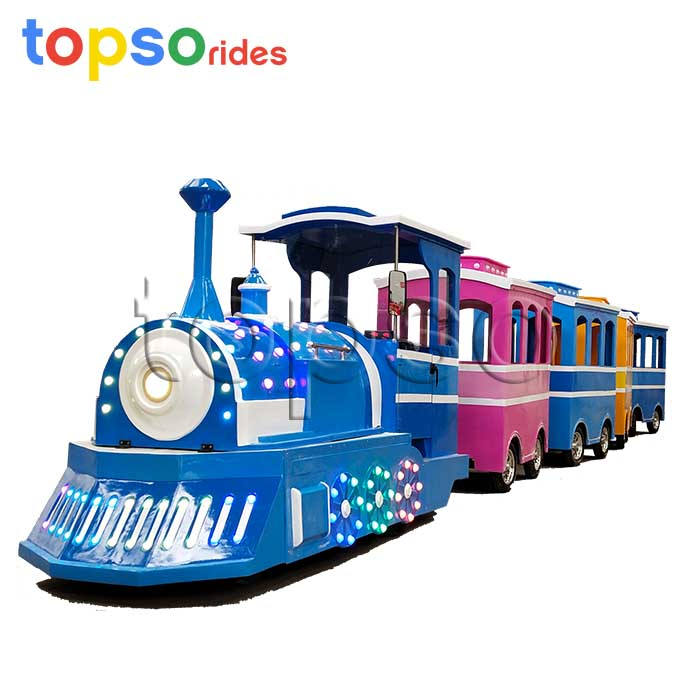 colorful electric train