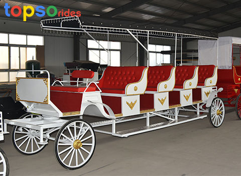 large capacity sightseeing horse carriage