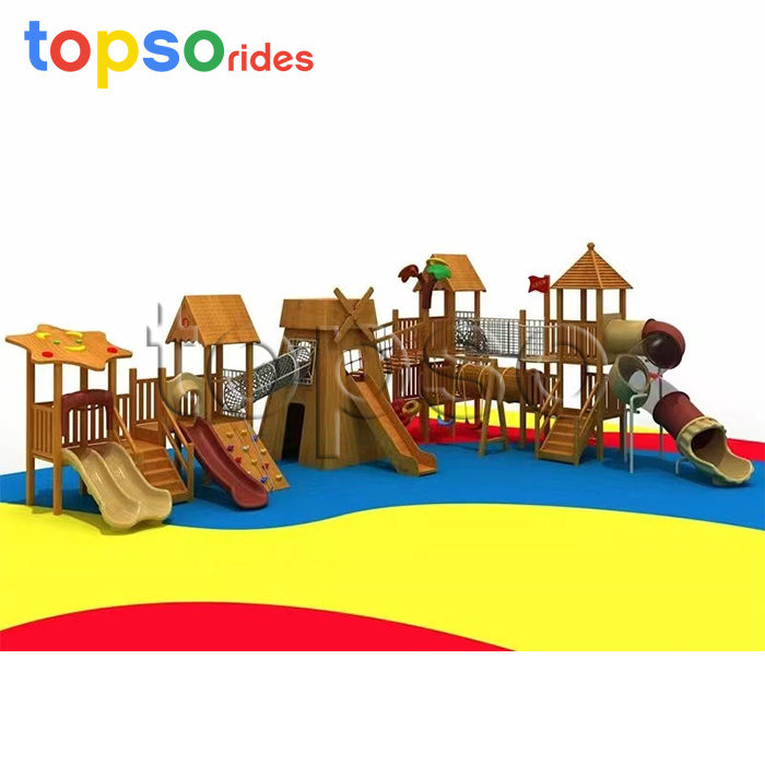 Children Outdoor Playground Big Slides